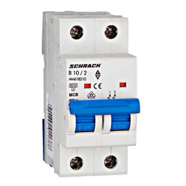 Întreruptor automat modular (MCB) AMPARO 6kA, B 10A, 2-poli