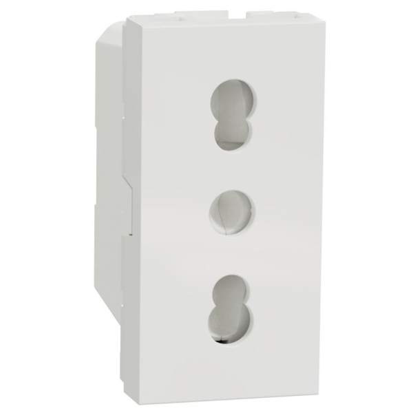 Priza 1M standard italian Schneider Noua Unica NU302318, alb