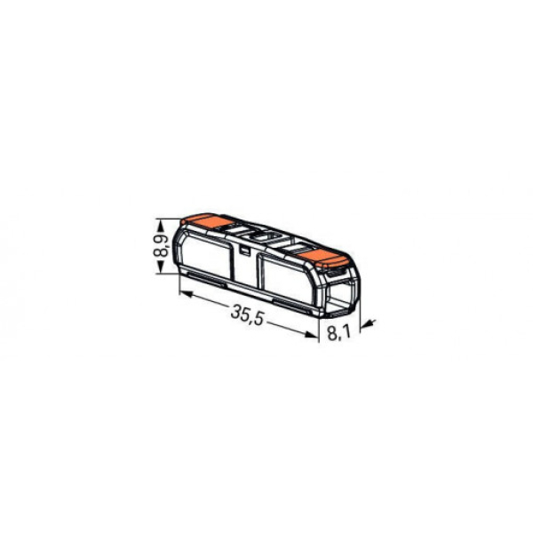 WAGO - Conector cu eliberare rapida 32A pentru toate tipurile de conductori max. 4mm 2 conductor - 221-2411