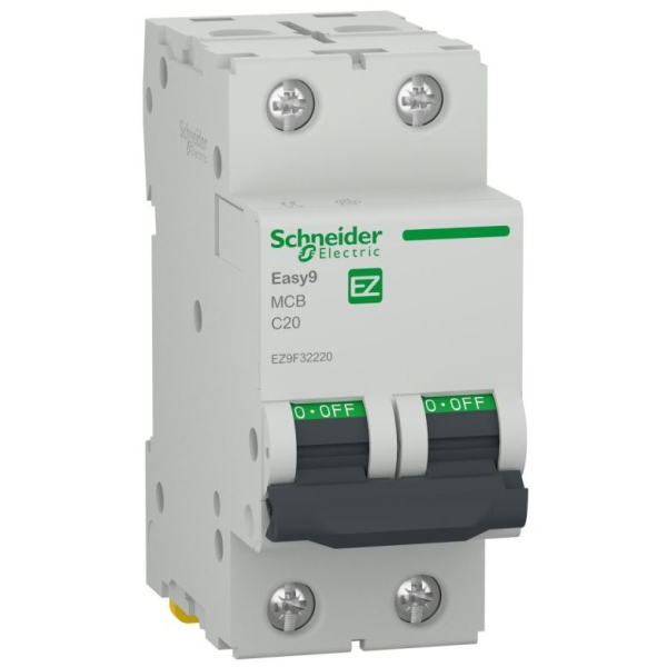 Schneider Easy9 EZ9F32220 – Întreruptor automat 2P, 20A, curba C