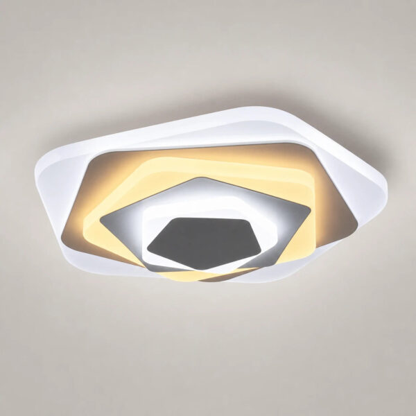 Lustra LED SIENA 40W, Diametru 23cm, lumina Rece/Calda/Neutra, Alb