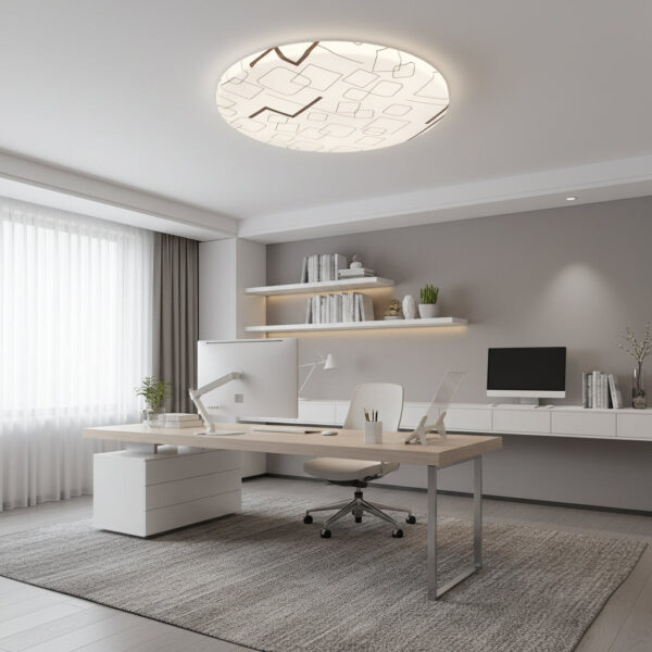 Plafonieră LED 35 cm, 31W, 3000K / 4000K / 6000K, Alb, Metal si Acril