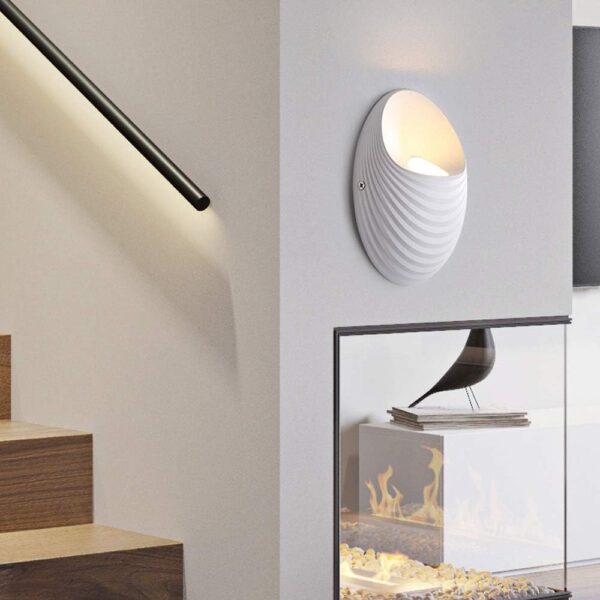 Aplica Exterior Shell, 5W, 3000K, Alb