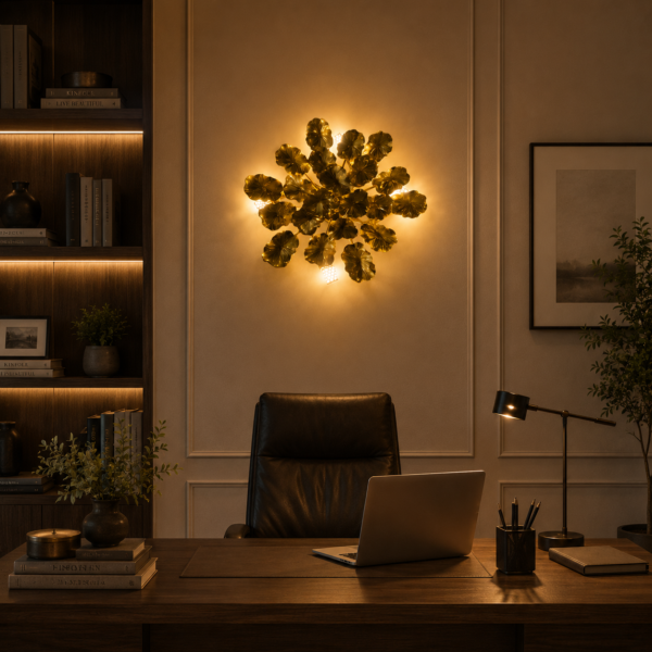 Lustra Decorativa Margherita 40cm 3XG9 Auriu