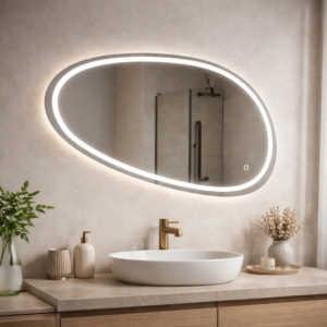 Oglinda LED , 80x45cm, Disegno Touch Marcello, Sistem Dezaburire, Dimabila