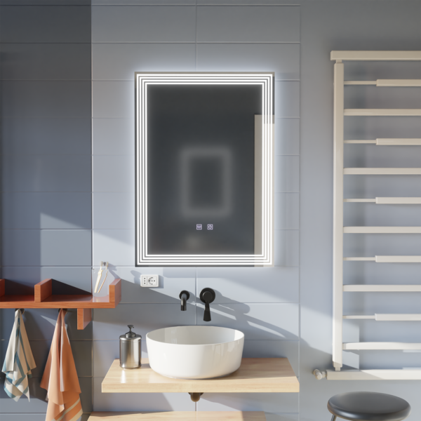 Oglinda LED Rectangulara, Dezaburire, 50x70cm, ADIS Basic Touch