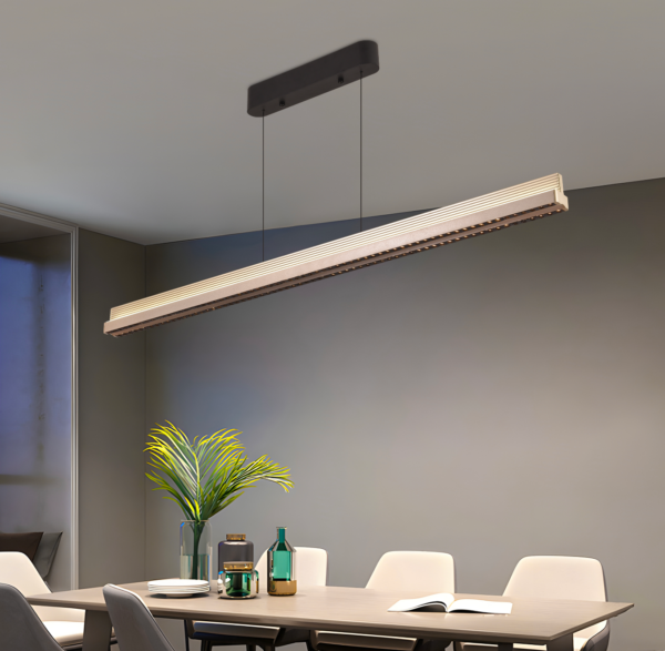 Lustra LED suspendata cu Telecomanda LT327BK 90W, lumina Rece/Calda/Neutra, Dimabila,Inaltime Reglabila, Negru
