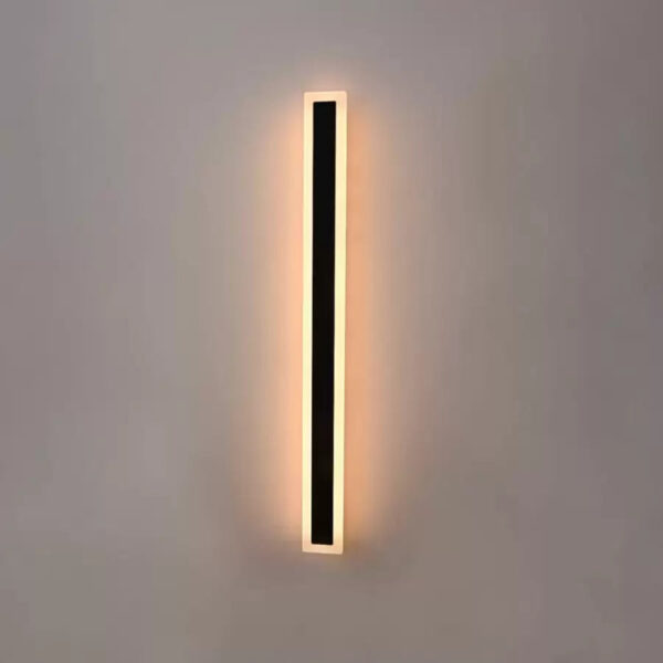 Aplica LED de Exterior Mack, Lungime 90cm, 10W, IP65, Metal, Liniar, Negru