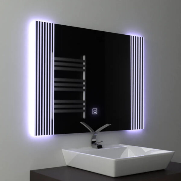 Oglinda LED Rectangulara, 80x60cm, Infinity Frame Basic Touch 1005S-20A