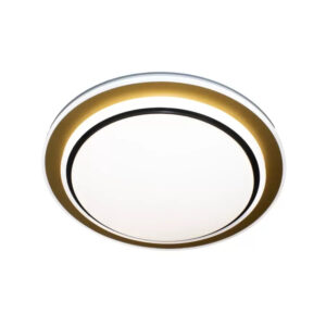Plafoniera LED Galina 96W, Alb, Negru si Auriu