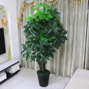 Planta Artificiala Tip Pachira Aquatica, fara Ghiveci, 150cm Verde
