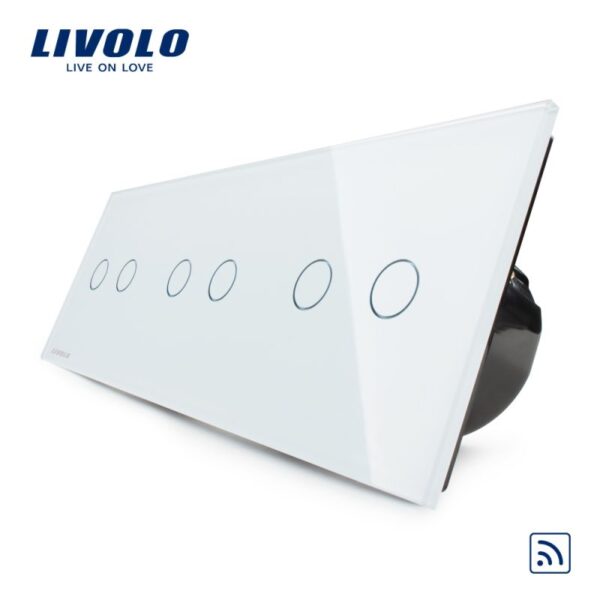 Intrerupator dublu+dublu+dublu wireless RF- generatia noua