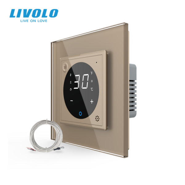 Termostat cu fir pentru incalzire in pardoseala- afisaj electronic- cu touch-screen