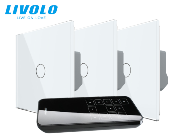 Intrerupatoare simple wireless RF + telecomanda RF 27 circuite- generatia noua