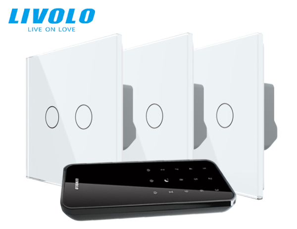 Intrerupatoare duble wireless RF + telecomanda RF 27 circuite- generatia noua