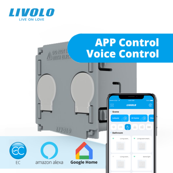 Modul intrerupator tactil- control draperie- Protocol EC- Generatia Noua